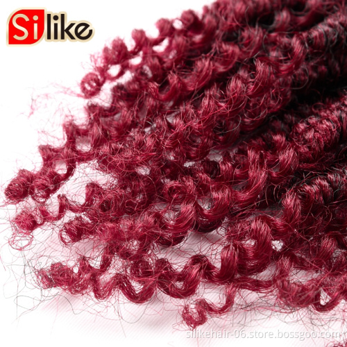 12" 18inches Synthetic Crochet Hair Pre Looped Fluffy Hair Extension Vigorous Pre-Twisted Passion Spring Twists Crochet Braids